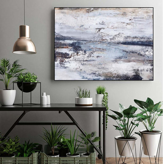 Œuvre d’art murale sur toile encadrée noire « Outline » 32 x 24