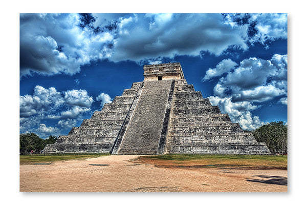 Chichen Itza 28x42 Cadre d’art mural et panneau de tissu| Chichen Itza 28 po x 42 po : Cadre d'art mural et panneau de tissu|D44GRZ8L