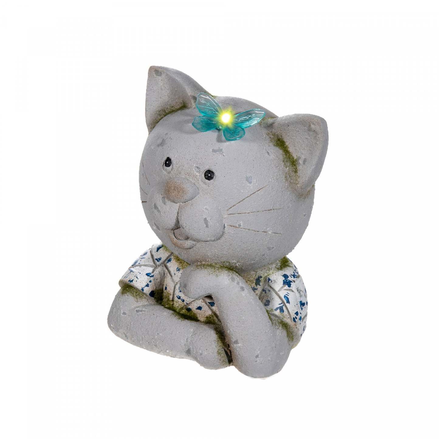 Mango Solar Power Outdoor Figurine Cat Figure|Figurine solaire en oxyde de magnésium pour l'extérieur représentant un chat