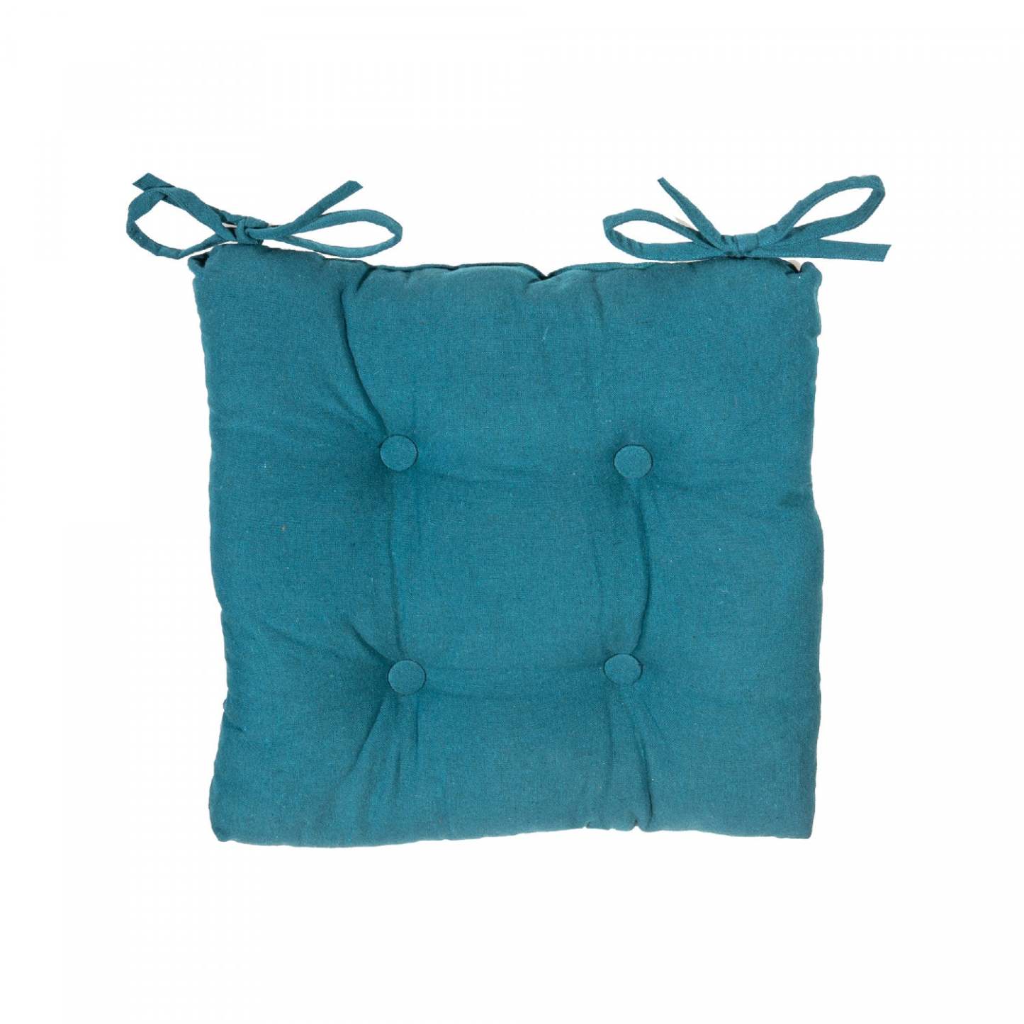 Coussin de chaise 18 x 18 Sarcelle-Ensemble de 2 Coussins de chaise|Coussin de chaise 18 po x 18 po bleu sarcelle - ensemble de 2 coussins de chaise