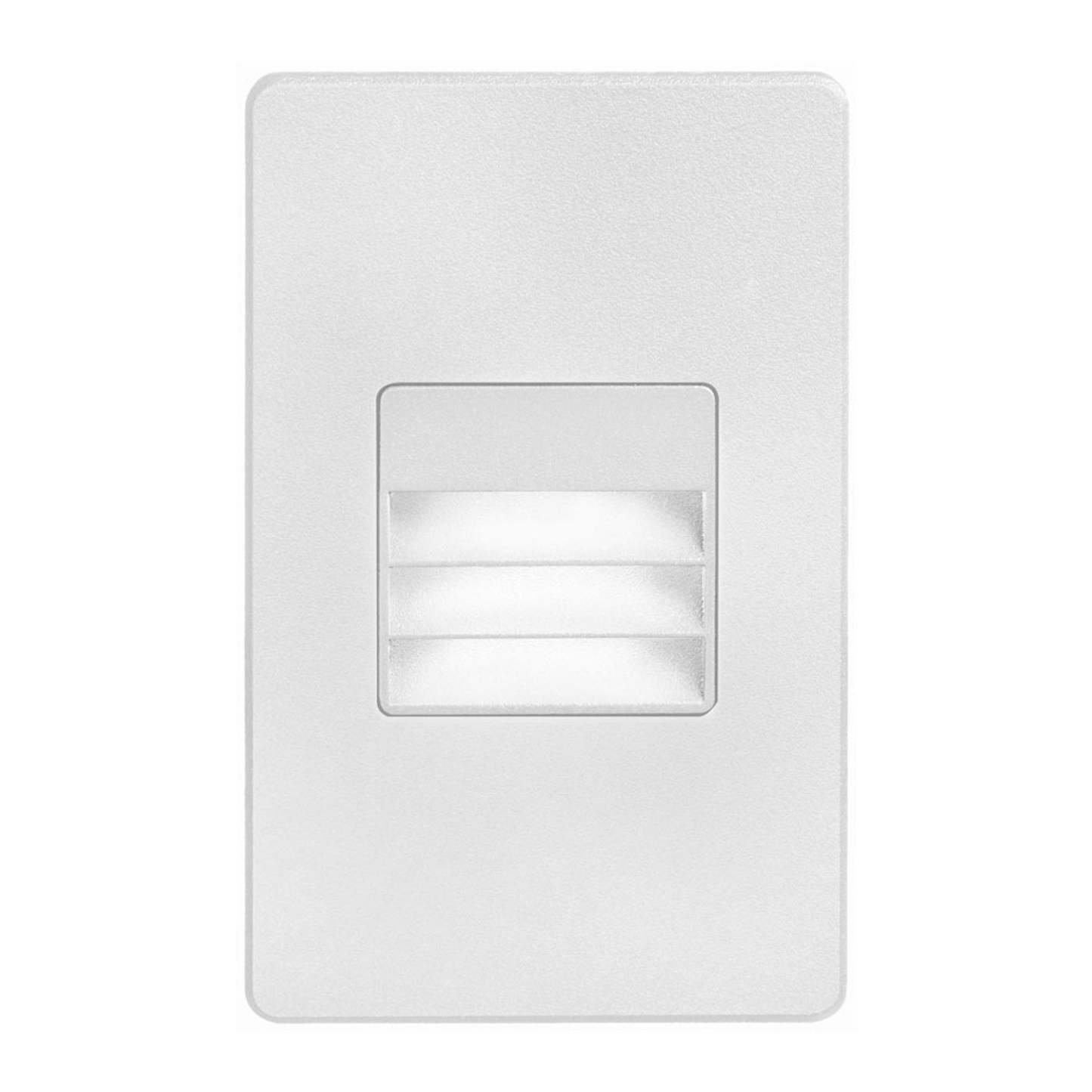 Dainolite Bella LED Step/Wall Light 3.3w White With Louver Lamp|Lampe d'escalier et murale Bella de Dainolite avec persienne, fini blanc et ampoule à DEL de 3,3 W