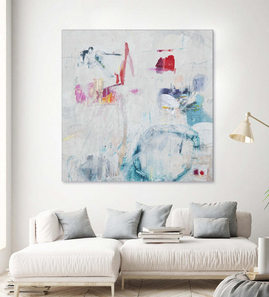 Œuvre d'art murale géante « Lullaby Wishes » 54 x 54