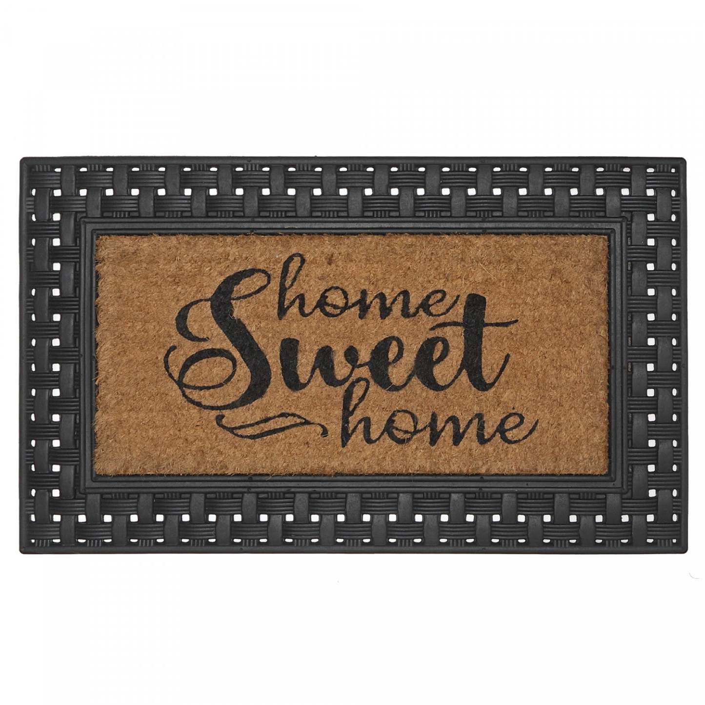 Tapis de sol « Home Sweet Home » en caoutchouc et tapis-brosse