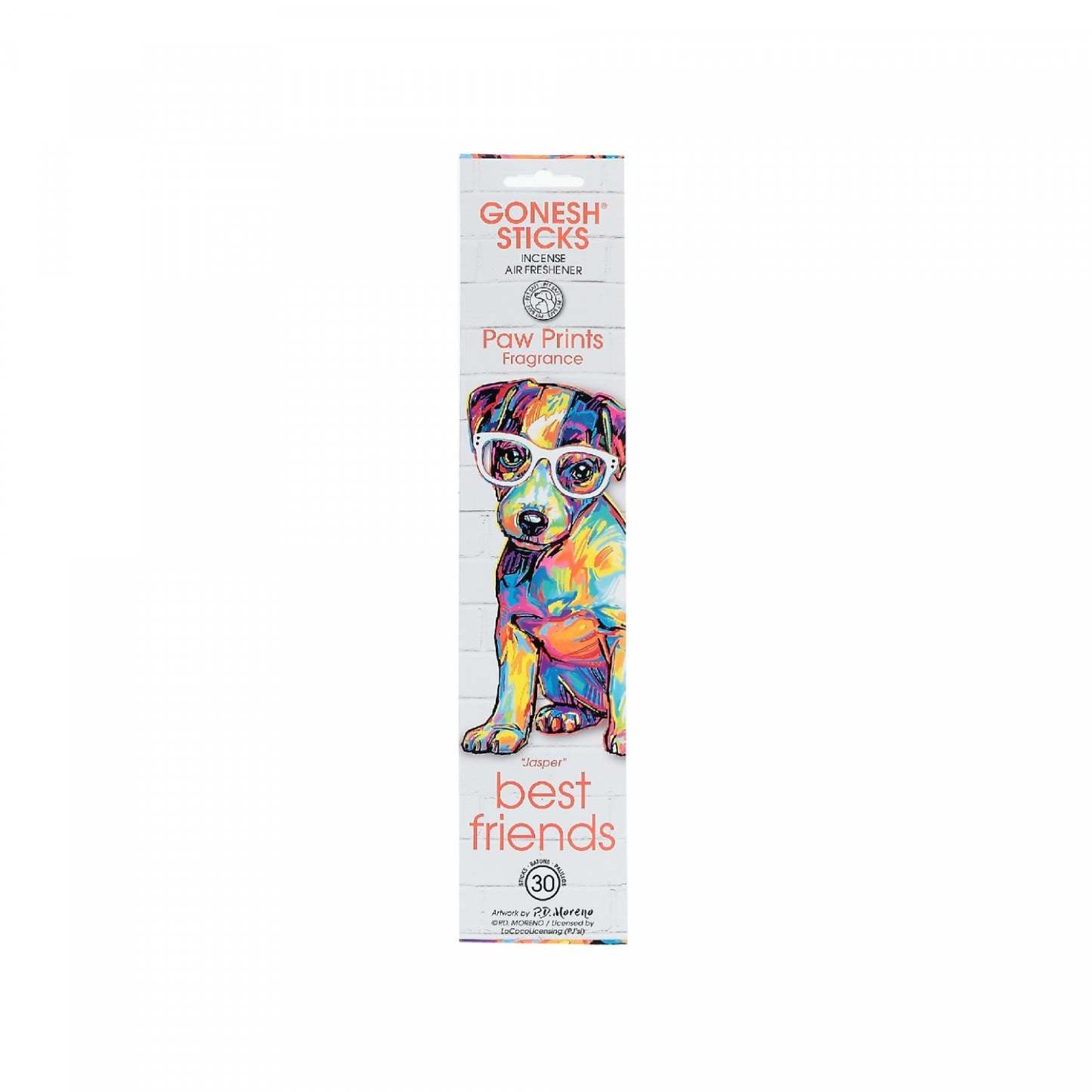 Gonesh Stick 20 Paw Prints - Ensemble de 8 bâtons d'encens|20 bâtons Paw Prints de Gonesh - ensemble de 8 paquets de bâtons d'encens