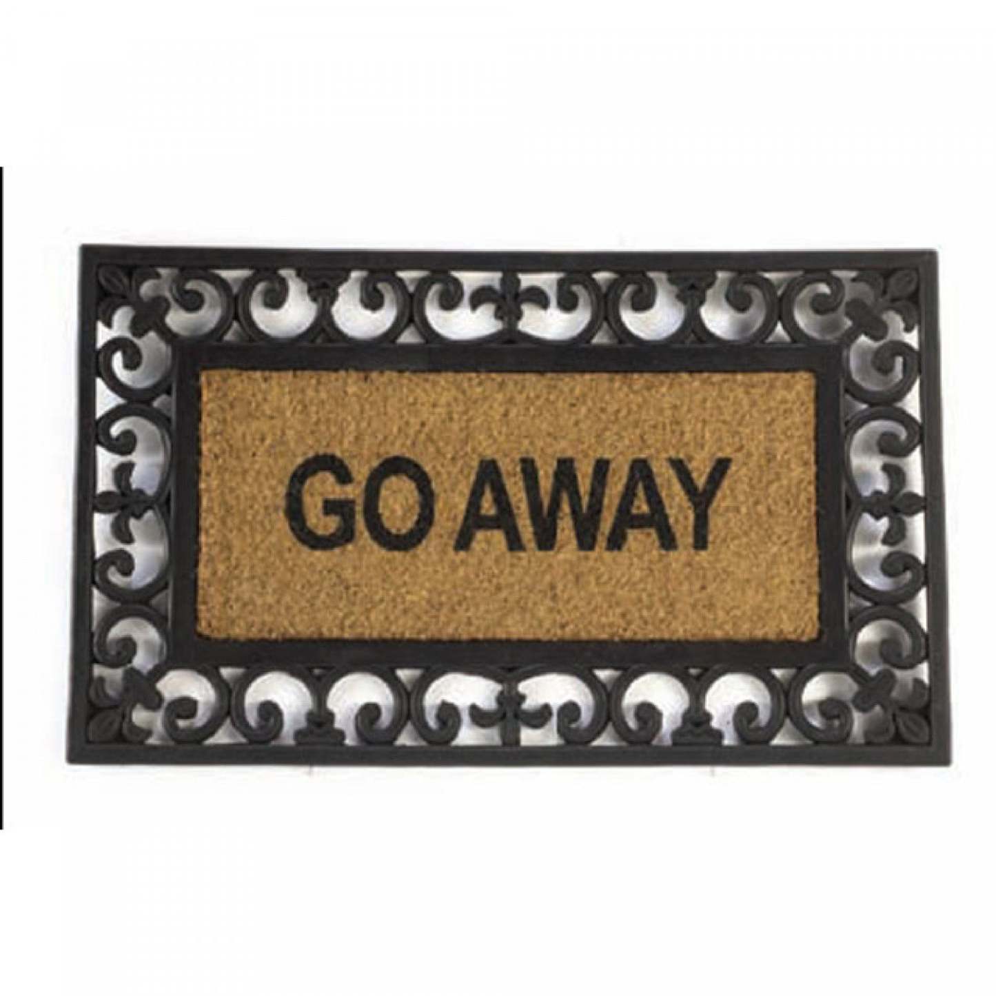 Go Away Rubber Molded Mat Floormat|Tapis de plancher « Go Away » en caoutchouc moulé