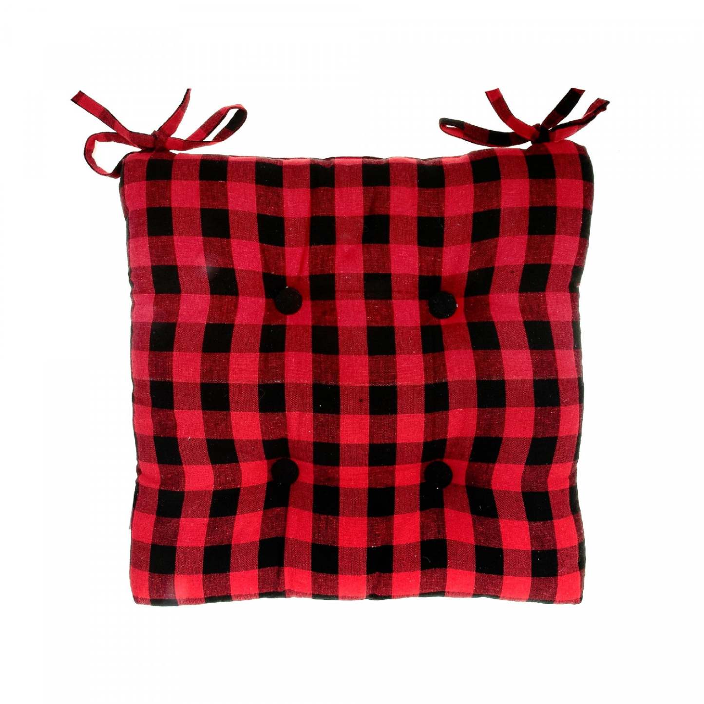 Coussin de chaise 18 x 18 Buffalo Set de 2 Coussins de chaise.|Ensemble de 2 coussins de chaise 18 po x 18 po à point à carreaux