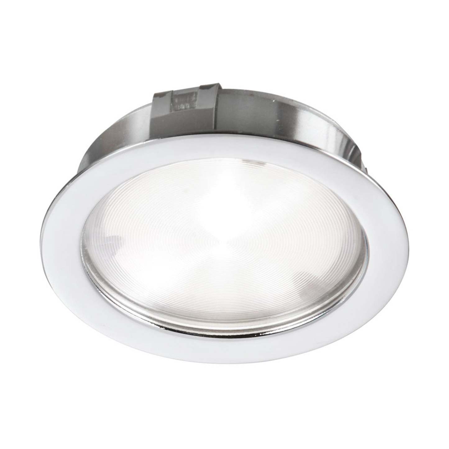 Dainolite Cree LED Puck Light 4w 24vdc Entrée 3000k Cri80+ 40° Beam White Lamp|Lampe en forme de disque Cree de Dainolite à faisceau lumineux de 40°, avec fini blanc, ampoule à DEL de 4 W, entrée de 24 VCC, IRC80+ et 3 000 K