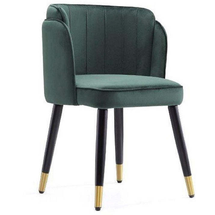 Manhattan Comfort Zephyr Velvet Dining Chair - Hunter Green|Chaise de salle à manger Zephyr de Manhattan Comfort en velours - vert forêt