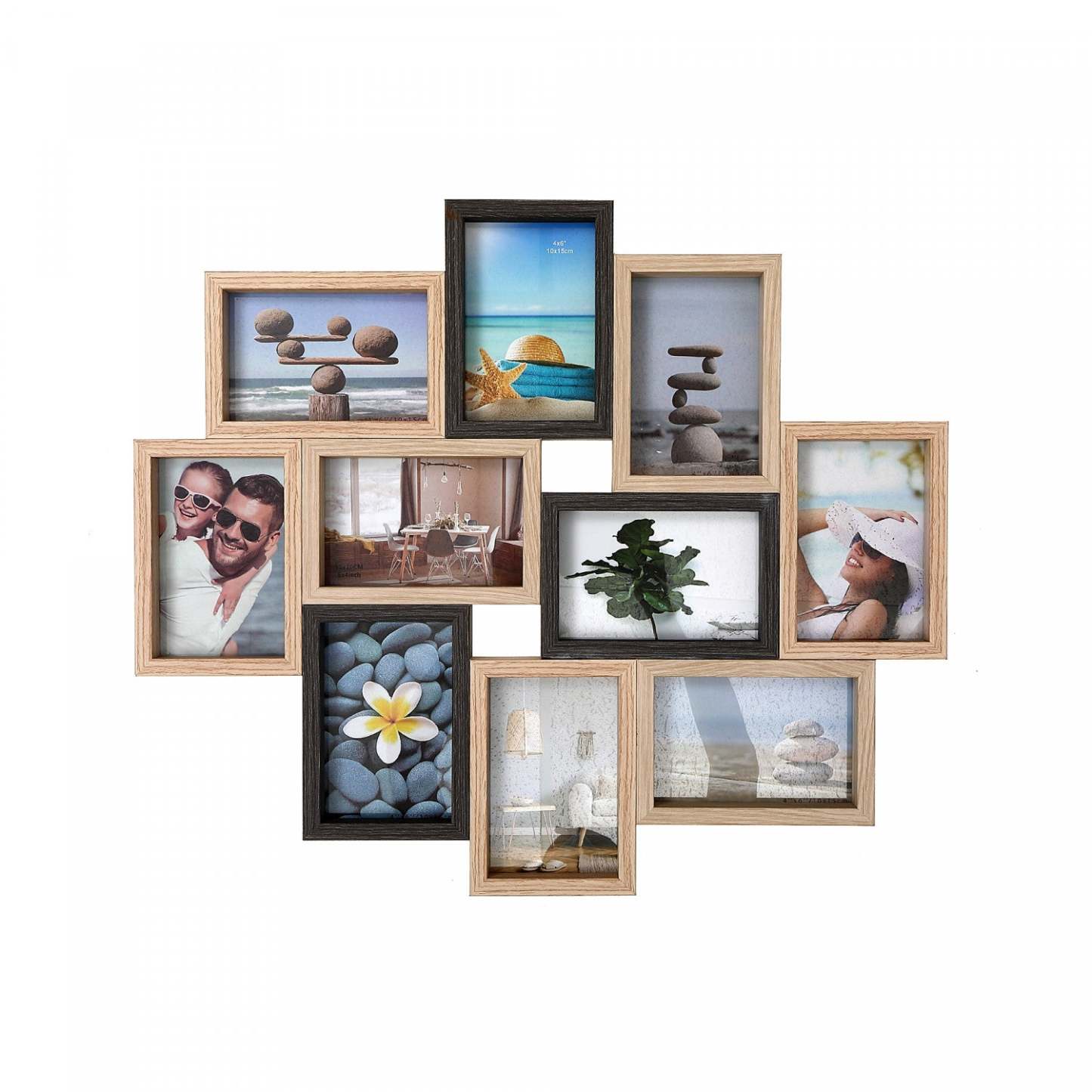 Cadre Collage Métropolitain 10 - 4 x 6 Frames|Cadres photo collage métropolitain, 10 cadres 4 x 6