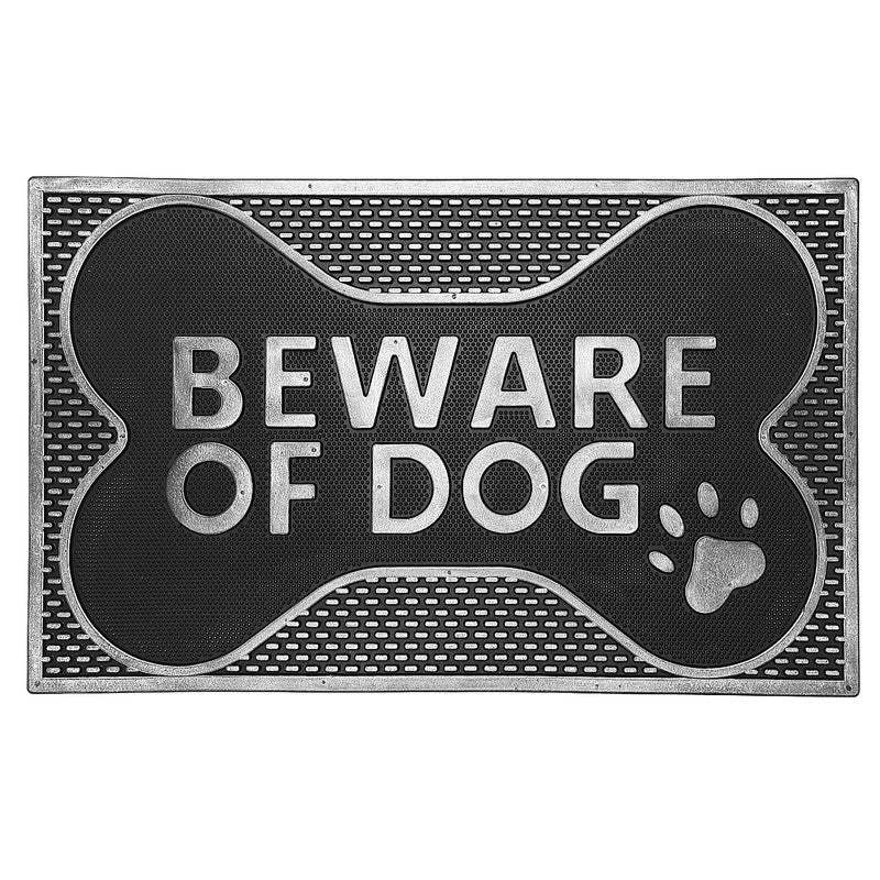 Tapis de sol « Beware of Dog » en caoutchouc