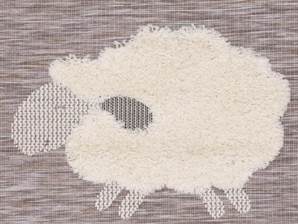 Kids Sheep Area Rug - 5'3 x 7'7|Carpette à motif de mouton pour enfants - 5 pi 3 po x 7 pi 7 po