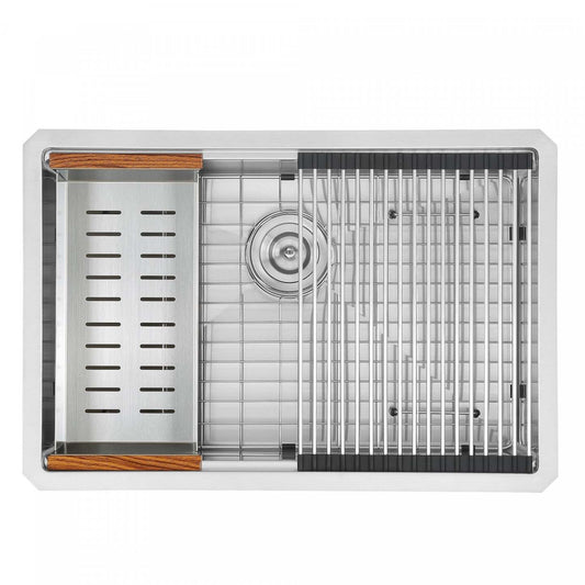 Ancona 28 Undermount Workstation Kitchen Sink - AN-3371|Évier de cuisine poste de travail sous plan Ancona de 28 po - AN-3371|D77GR441