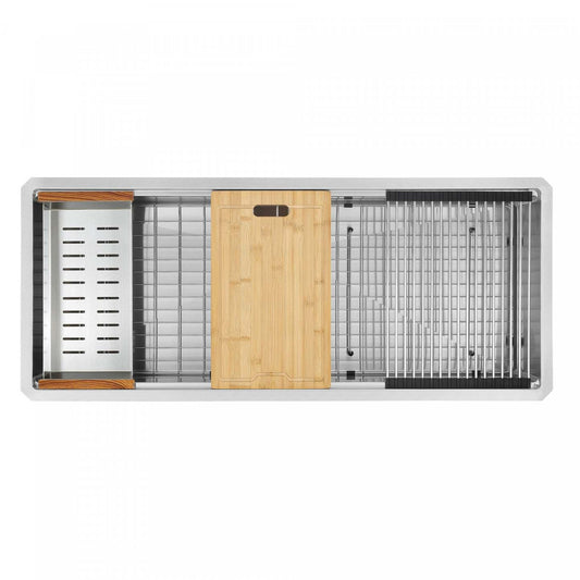 Ancona 45 Undermount Workstation Kitchen Sink - AN-3373|Évier de cuisine poste de travail sous plan Ancona de 45 po - AN-3373|D77GVEJ1