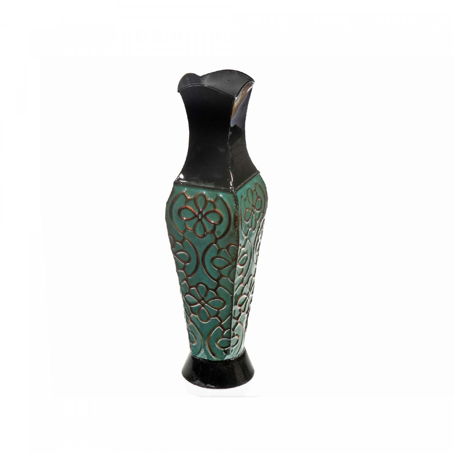 Vase en métal 18 Vases Obsidienne|Vase Obsidienne 18 po en métal