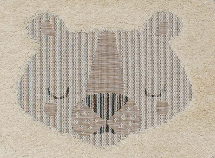 Kids Textured Lion Area Rug - 5'3 x 7'7|Carpette à motif lion texturé pour enfants - 5 pi 3 po x 7 pi 7 po
