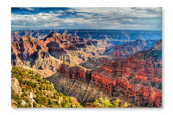 Grand Canyon 24x36 : Cadre d'art mural et panneau de tissu | D44GNK80