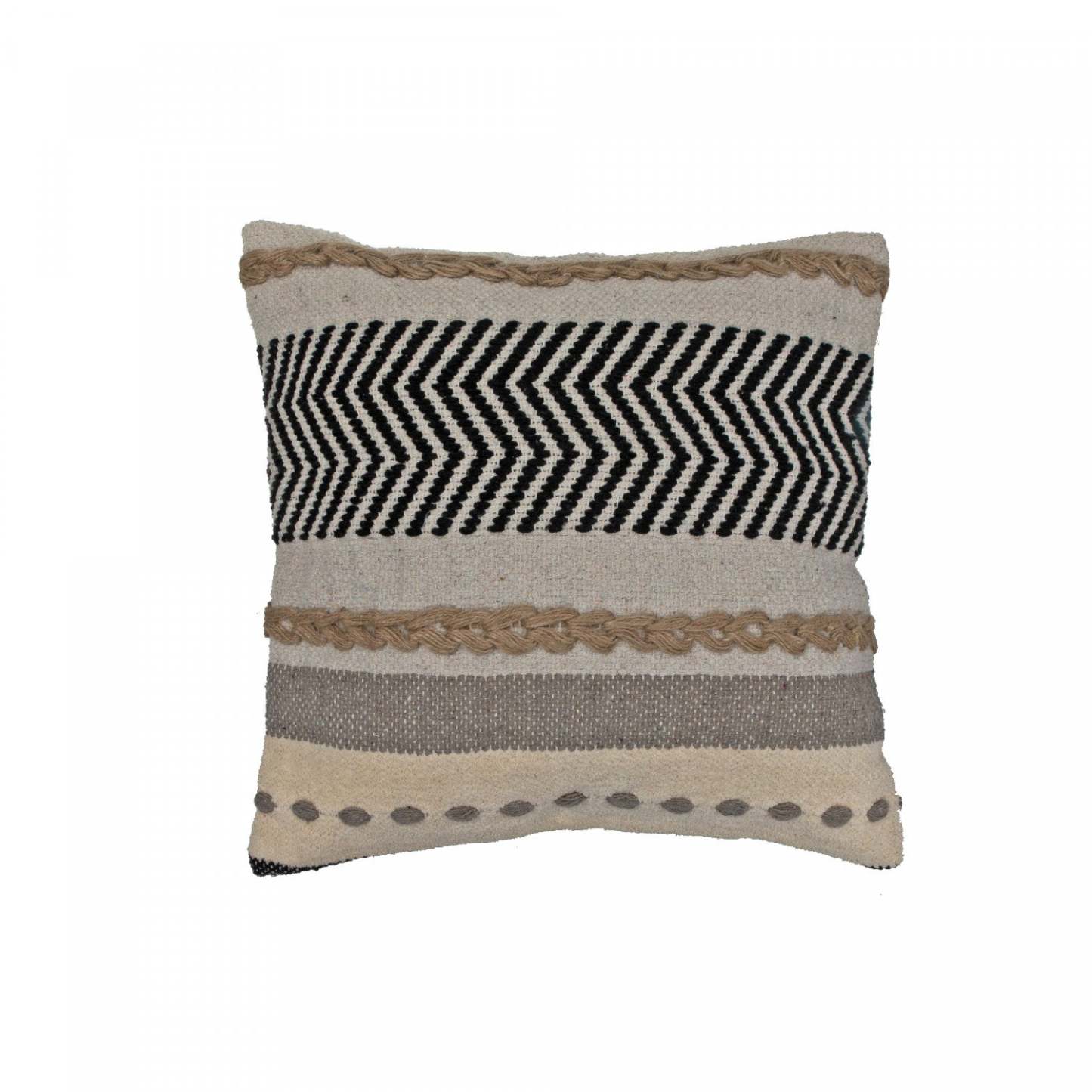 Cotton Handwoven Cushion Regalia - Set of 2 Cushions|Coussin en coton tissé à la main à motif regalia - ensemble de 2 coussins