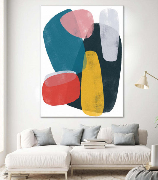 Œuvre d'art murale géante « Orbital Fixture II » 72 x 54