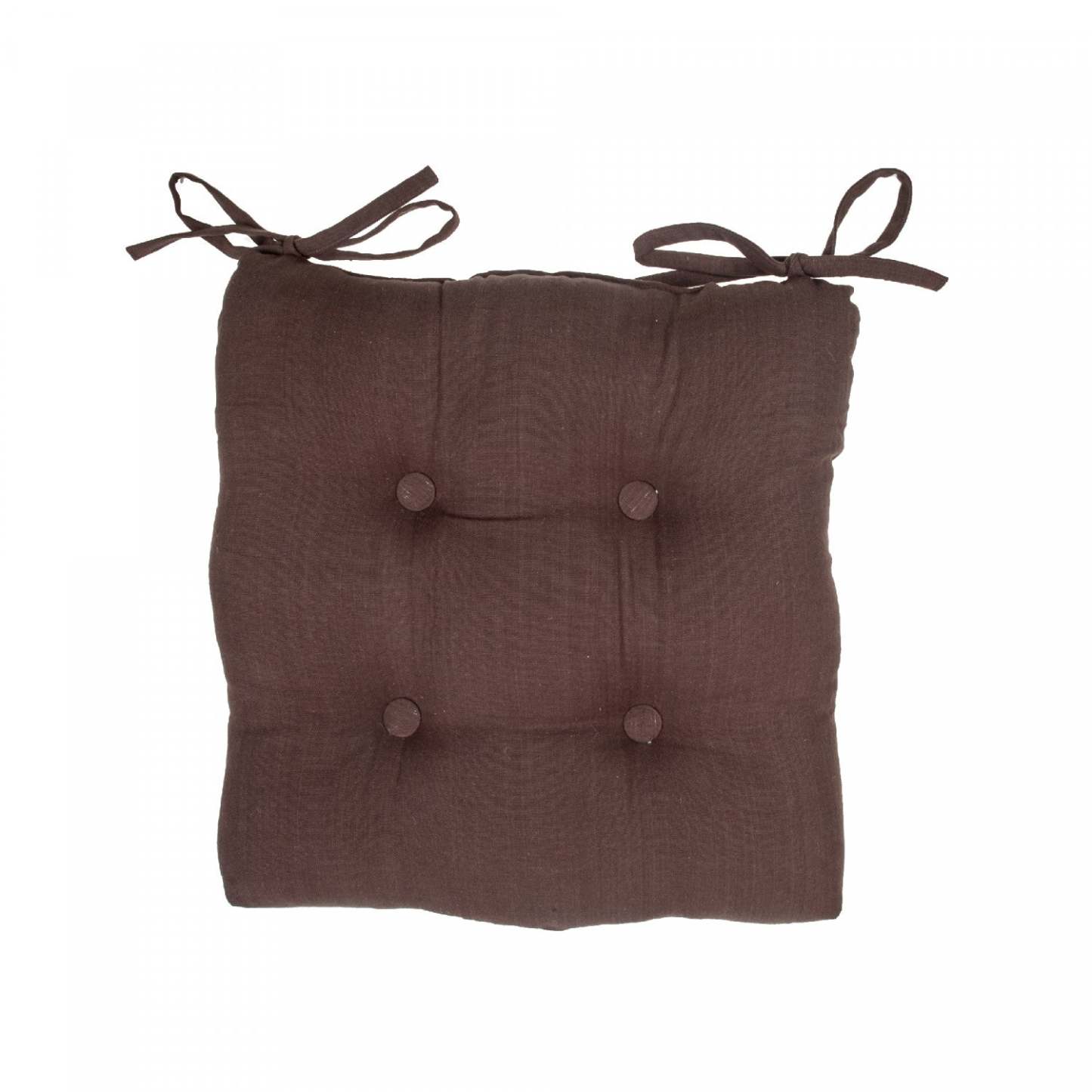 Chair Pad Chocolate Set de 2 Chair pad|Ensemble 2 coussins de chaise de couleur chocolat