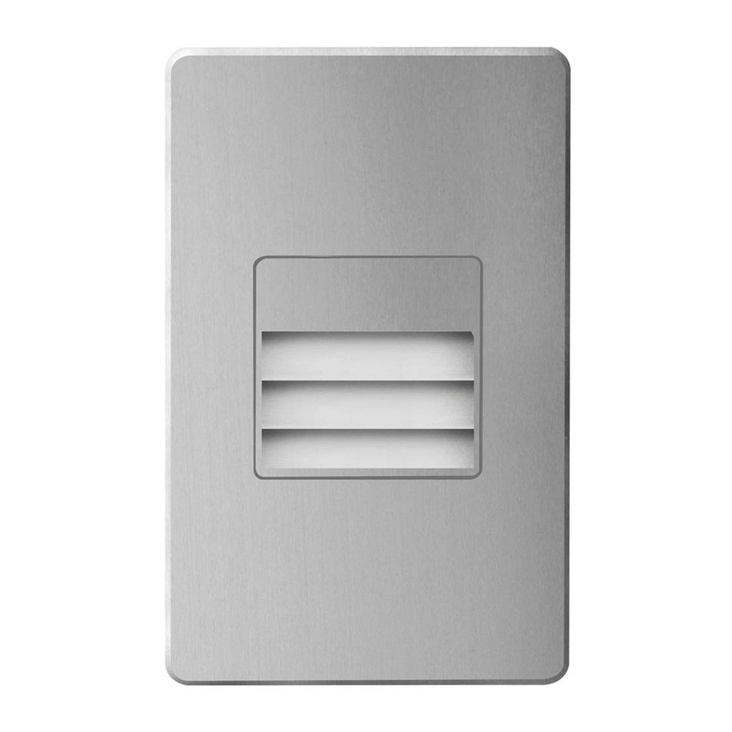 Dainolite Bella LED Step/Wall Light 3.3w Brushed Aluminum With Louver Lamp|Lampe d'escalier et murale Bella de Dainolite avec persienne, fini aluminium brossé et ampoule à DEL de 3,3 W