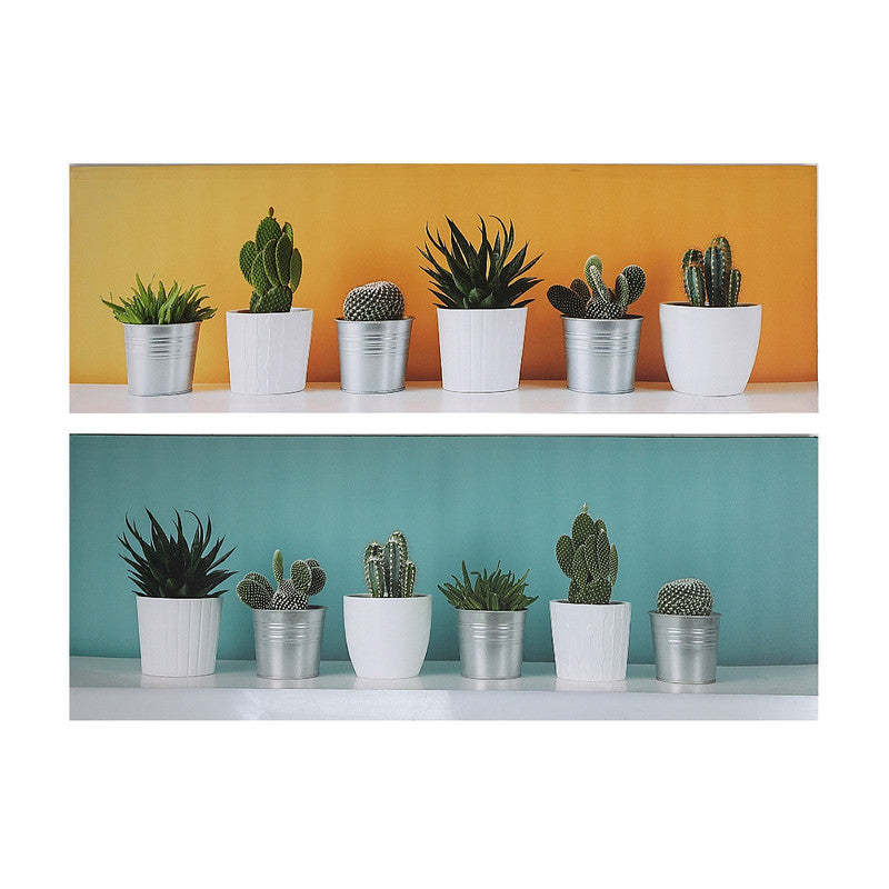 Canvas Wall Art Succulents - Set of 2 Wall Decor|Œuvre d'art murale sur toile représentant des plantes graminées - ensemble de 2 décorations murales
