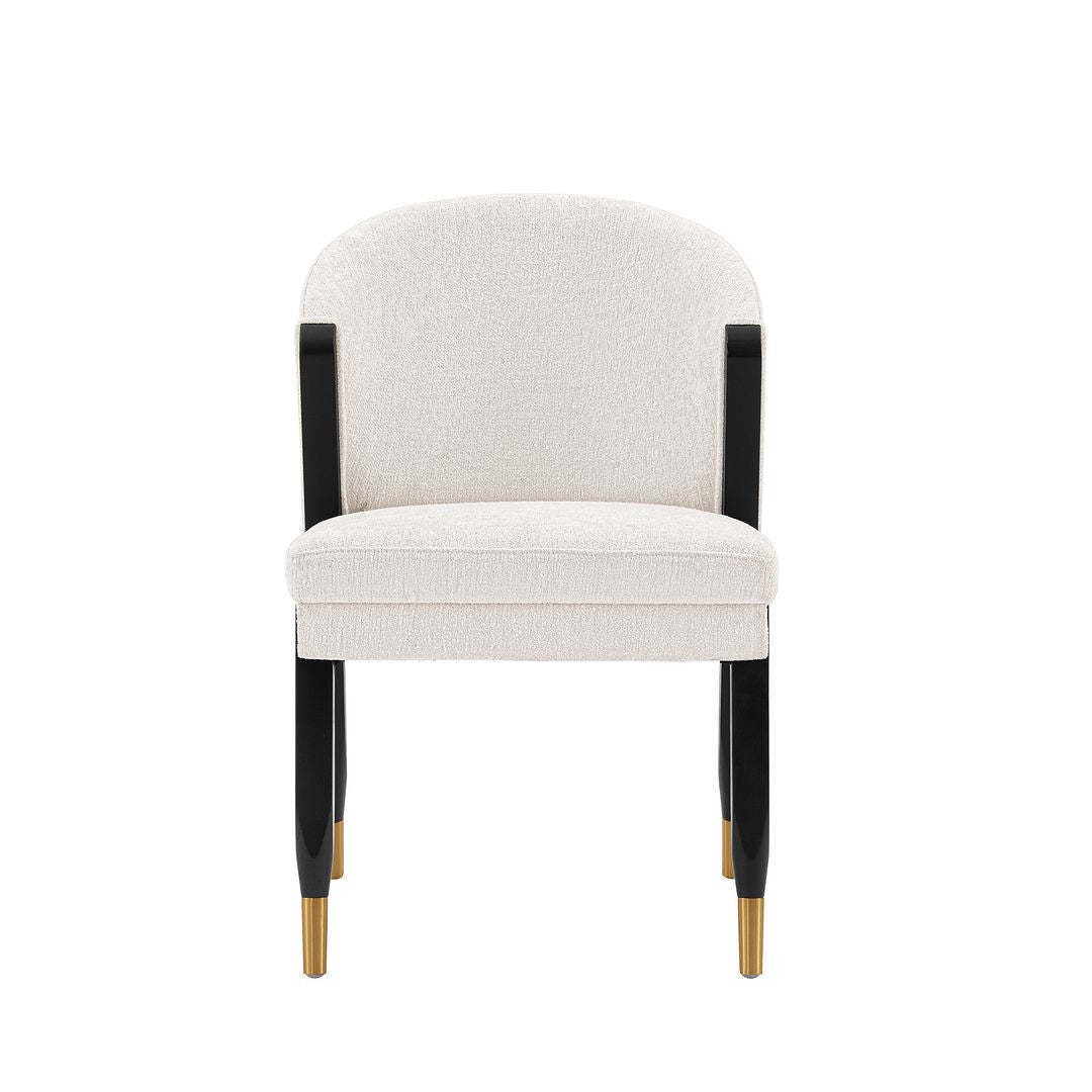 Manhattan Comfort Modern Ola Chenille Dining Chair - Crème|Chaise de salle à manger moderne Ola de Manhattan Comfort en chenille - crème