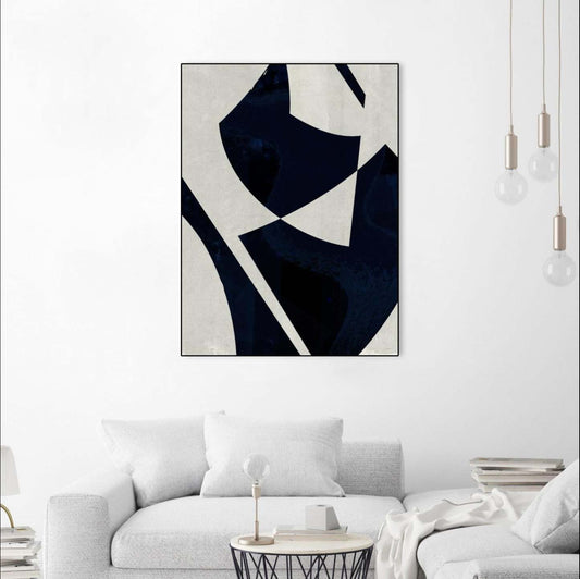 Black Machine I Canvas Framed Black 18x24 Wall Art|Œuvre d'art murale sur toile encadrée noire « Black Machine I » 18 x 24