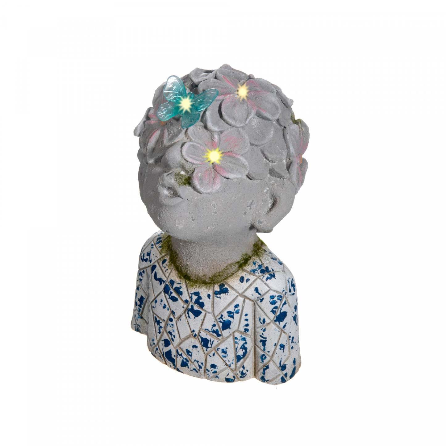 Mango Solar Power Outdoor Figurine Child Figure|Figurine solaire en oxyde de magnésium pour l'extérieur représentant un enfant