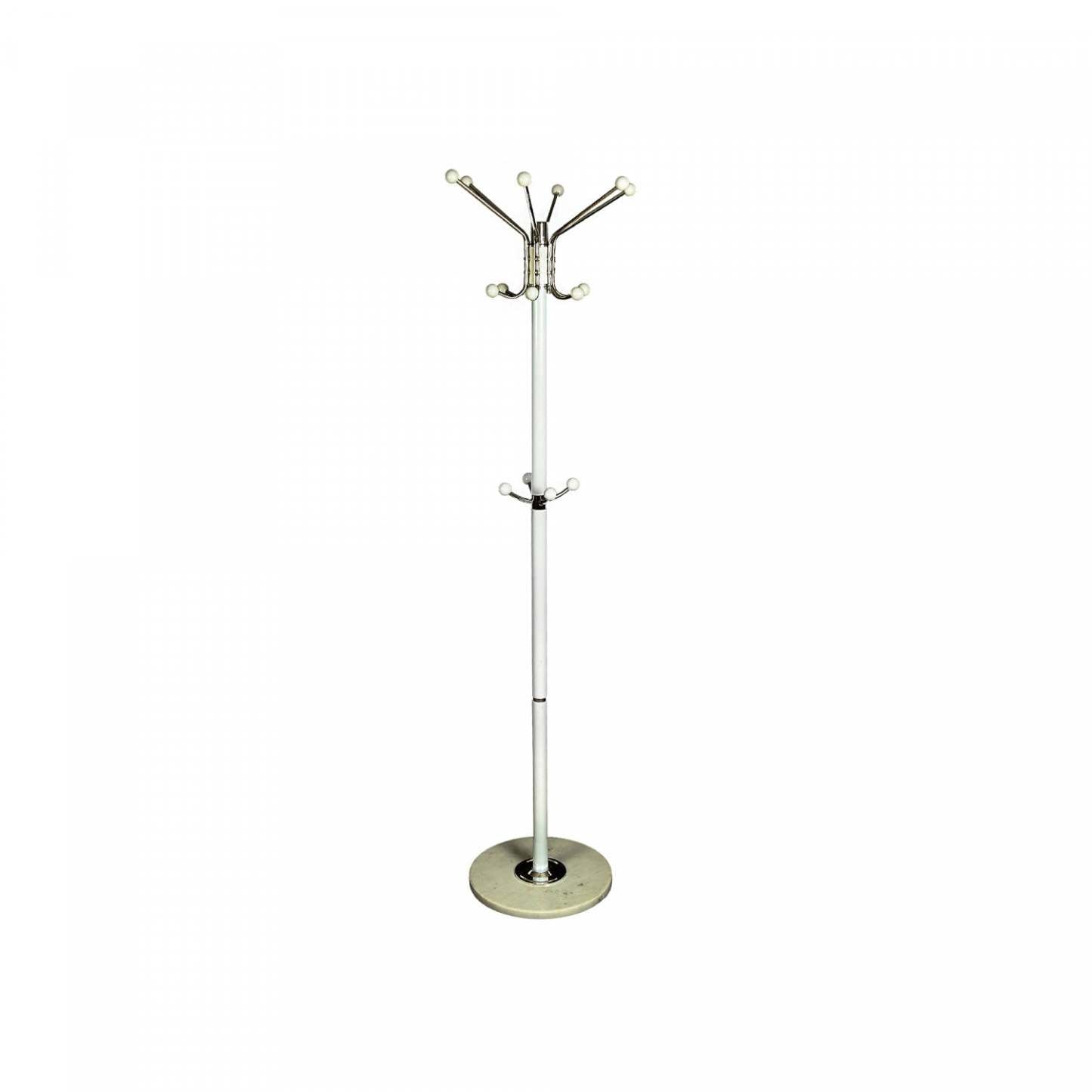 Bloom Coat Hanger Blanc avec Base en Marbre Coat Racks|Portemanteau Bloom blanc avec base en marbre