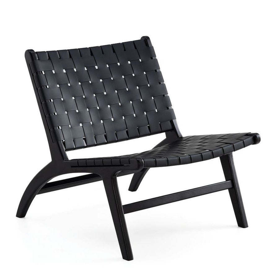 Manhattan Comfort Maintenon Leatherette Accent Chair - Black|Chaise d'appoint Maintenon de Manhattan Comfort en similicuir - noire