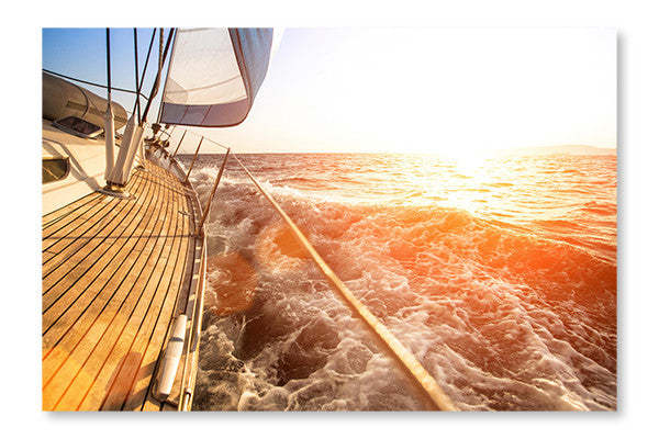 Cadre mural et panneau en tissu Luxury Yachts 24x36 | Luxury Yachts 24 po x 36 po : Cadre d'art mural et panneau de tissu | D44GW2SD