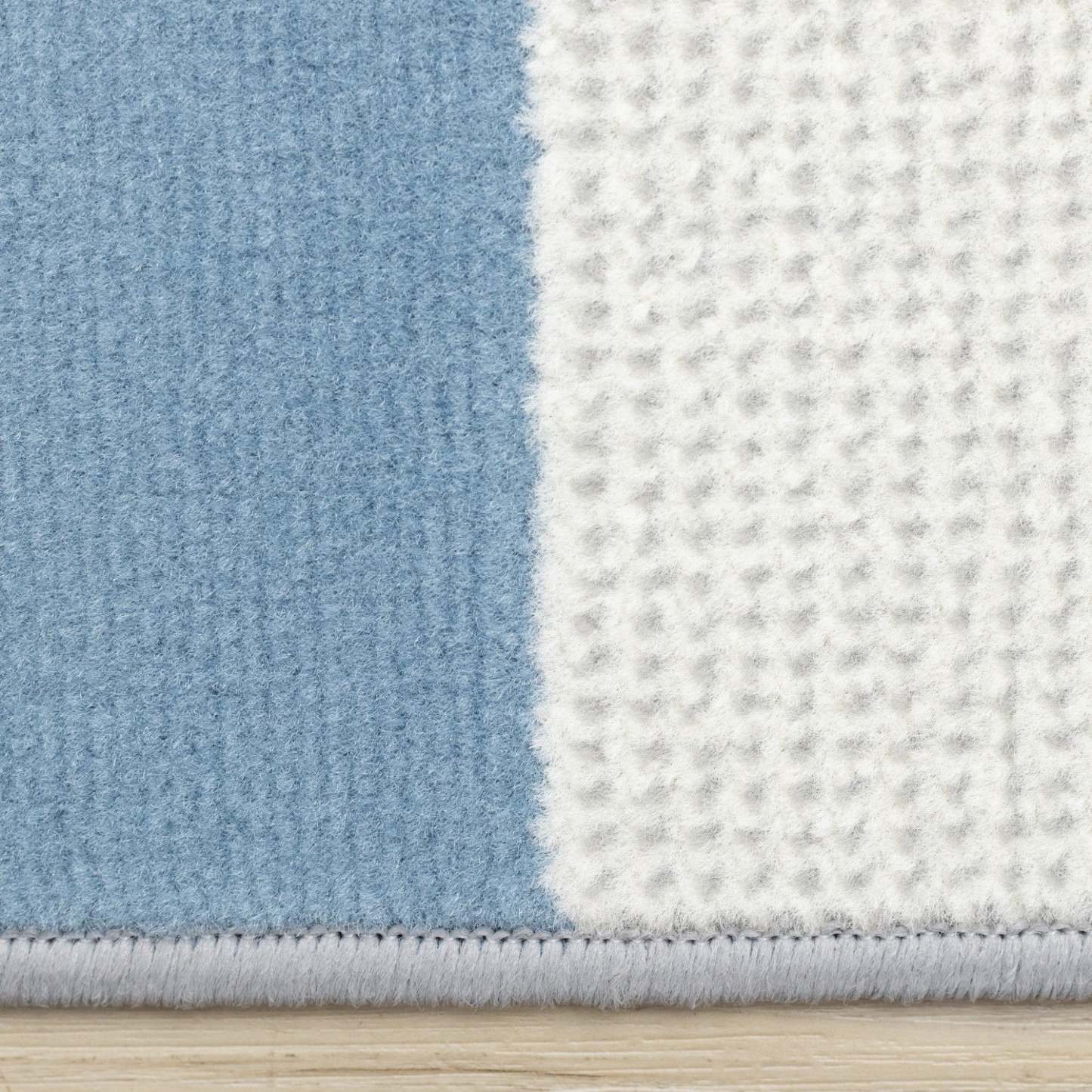 Forte Blue Grey White Half-Circles Geometric Area Rug - 5'3 x 7'5|Tapis géométrique en demi-cercles bleu, gris et blanc Forte - 5 pi 3 po x 7 pi 5 po