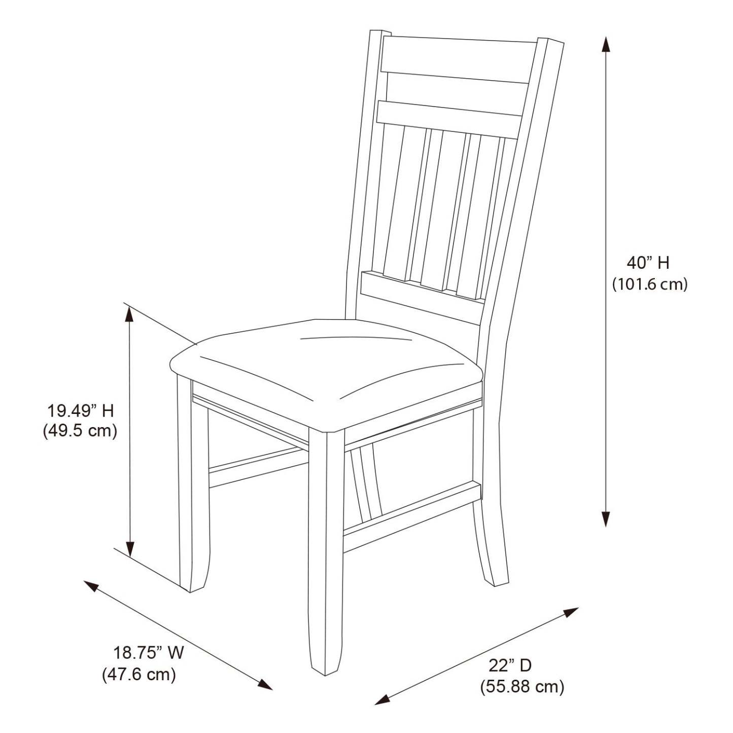 Turino Fabric Weathered Grey Dining Chair - Set of 2|Chaise de salle à manger Turino en tissu gris vieilli - ensemble de 2