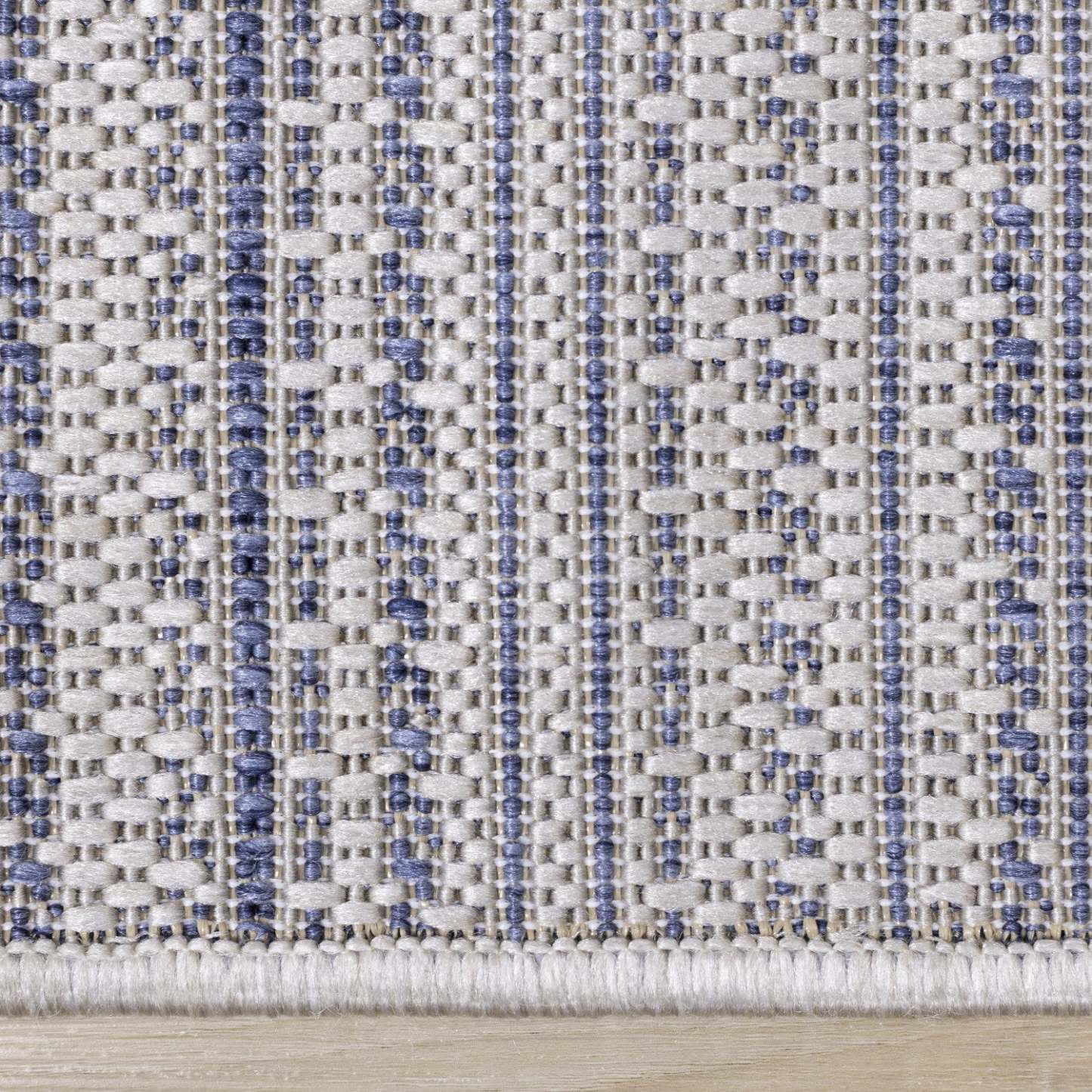 Carpette Cabana à rayures texturées pour l'extérieur - 7 pi 10 po x 10 pi 6 po