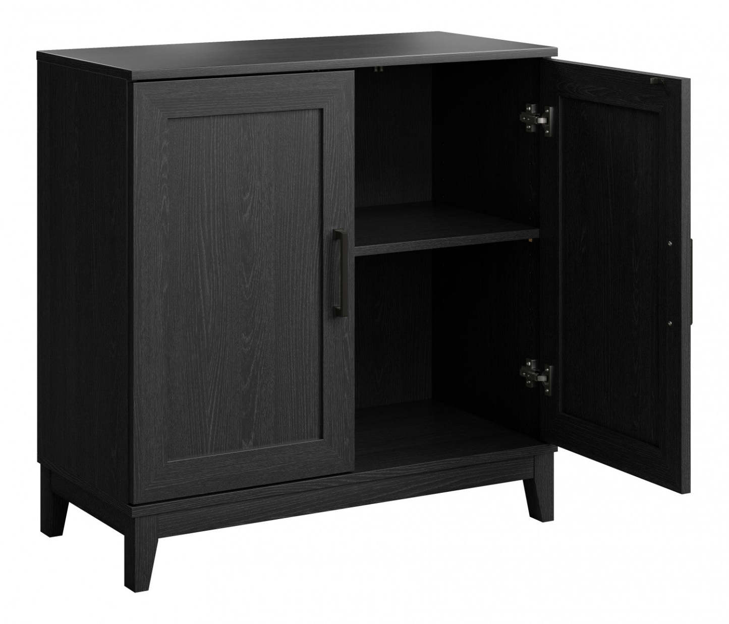 Armoire d'appoint à tablette réglable Modulr 1 - Chêne noir | Modulr Armoire D'appoint A 1 Tablette Réglable – Chêne Noir