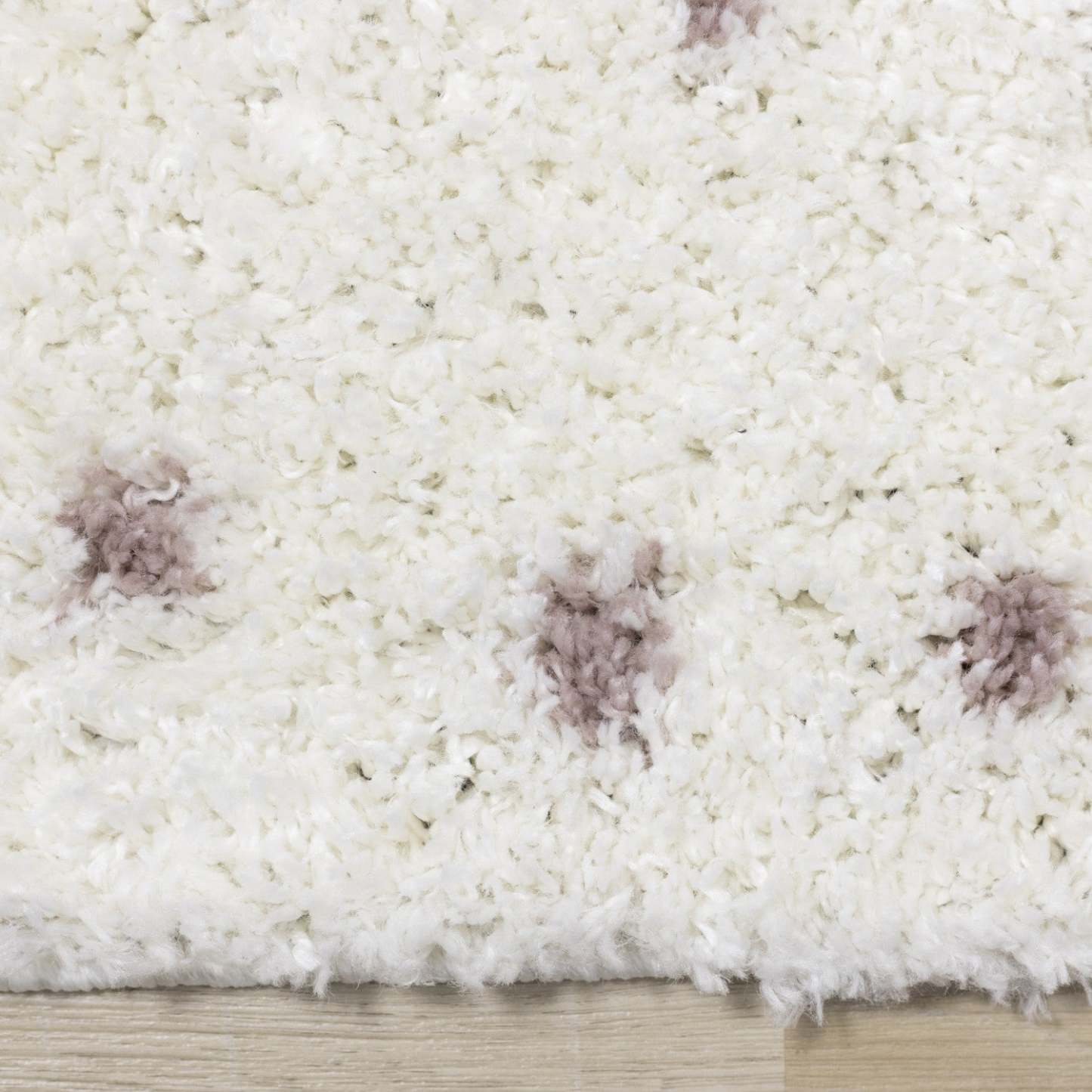 Carpette douce Taylor à motif de pois - 7 pi 10 po x 10 pi 6 po