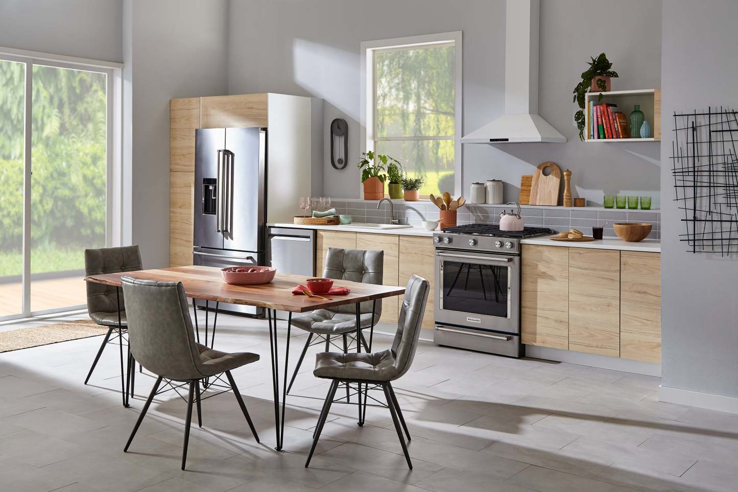 Cuisinière à gaz KitchenAid de 6,5 pi³ avec technologie AquaLiftMD et autonettoyage - acier inoxydable - KSGB900ESS