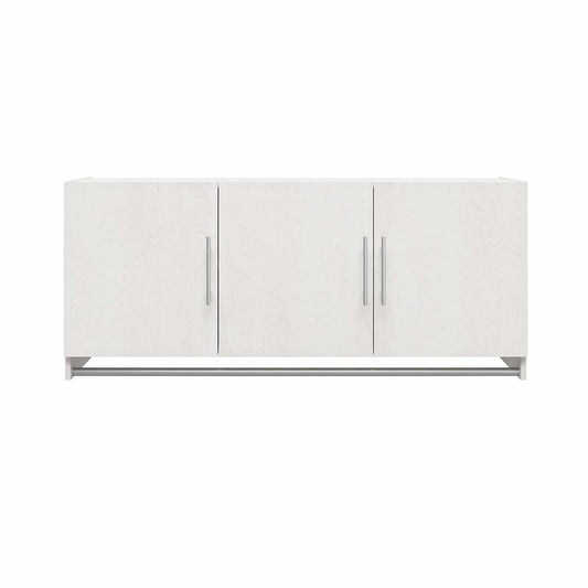 Ameriwood Home Armoire murale 3 portes Camberly avec tringle de suspension - Chêne ivoire|Armoire murale Camberly d'Ameriwood Home à 3 portes avec tringle - chêne ivoire