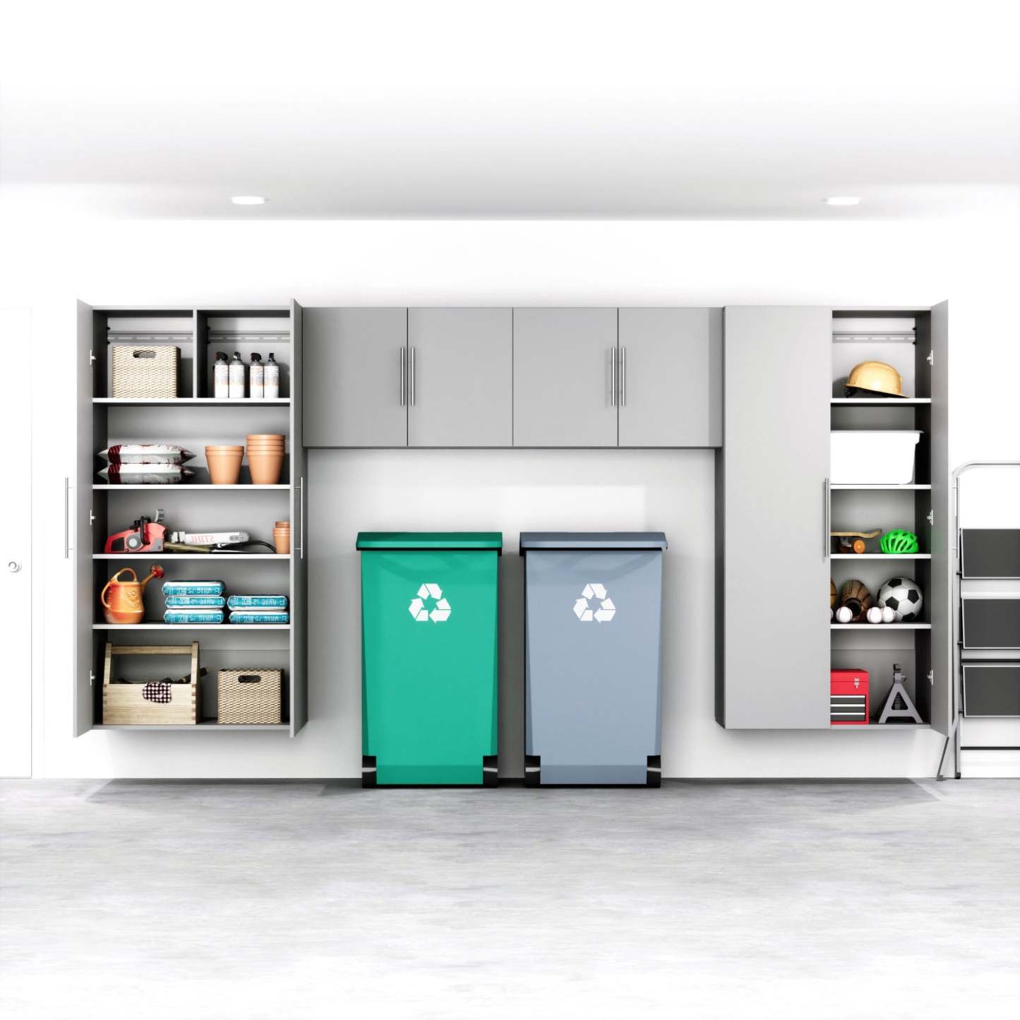 Hangups 36 Upper Storage Cabinet - Light Grey|Armoire supérieure de rangement HangUps de 36 po - gris clair