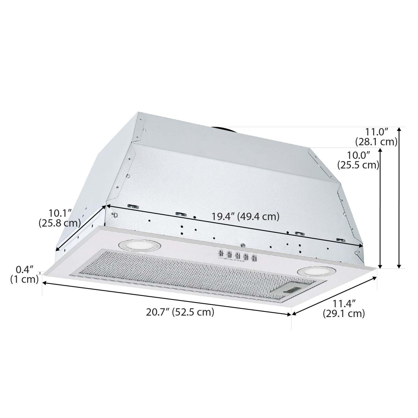 Hotte de cuisinière à conduit Ancona 24 - AN-1372 | Insertion de hotte de cuisinière à conduit Ancona de 24 po - AN-1372 | D77GAYQZ