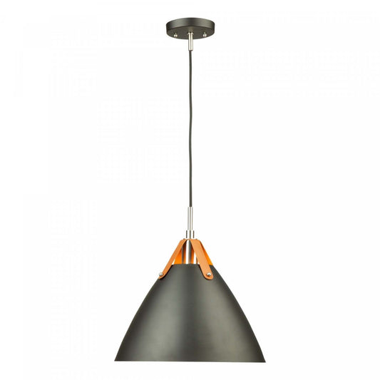 Tote 1-Light Black Pendant I | Luminaire suspendu I Tote noir à 1 ampoule | D06H15BB