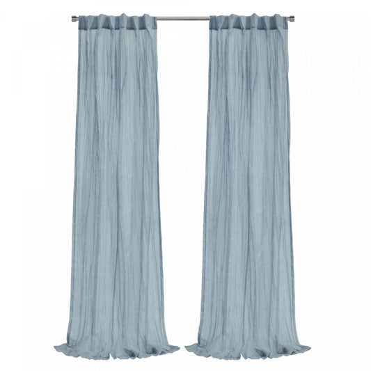 Habitat Paloma Cream Sheer Dual Header Curtain Panel - 52 x 84|Panneau de rideau transparent Paloma crème à double têtes d'Habitat - 52 x 84