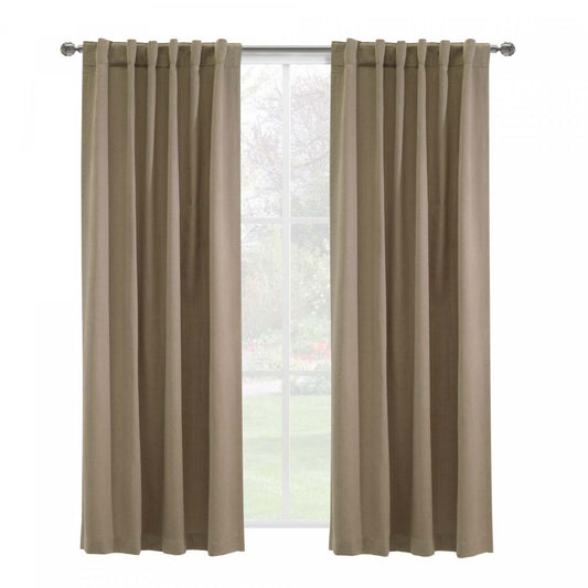 Habitat Mulberry Blush Light Filtering Dual Header Curtain Panel - 54 x 84|Panneau de rideau filtrant la lumière Mûre rose tendre à double têtes d'Habitat - 54 x 84