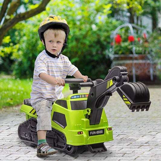 Aosom 3 En 1 Excavatrice Bulldozer Rouleau Compresseur, Pas De Puissance Jeu De Simulation De Construction Avec Musique,|Aosom 3 En 1 Voiture De Construction Pour Enfants, Sans Puissance, Jeu De Simulation Avec Musique, P