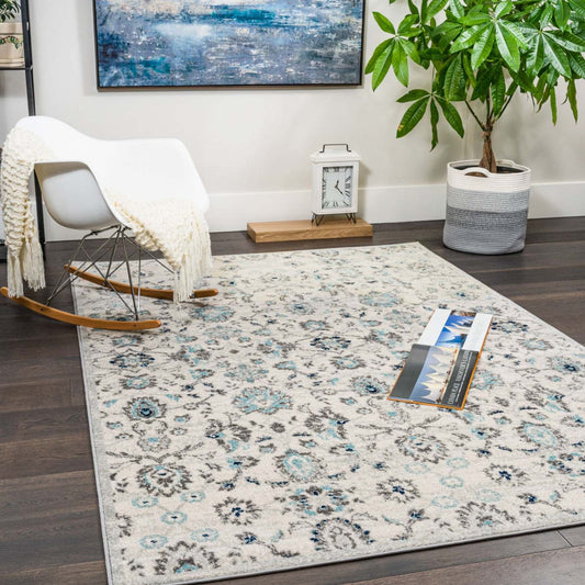 Tapis Roma Paradise bleu 7 x 10 | D80GUHFA