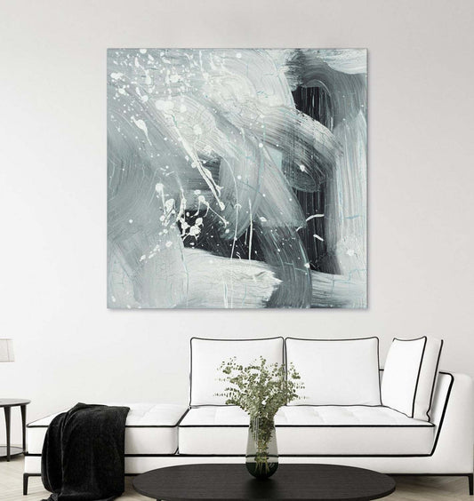 Œuvre d'art murale géante « Petrify Ix » 72 x 72