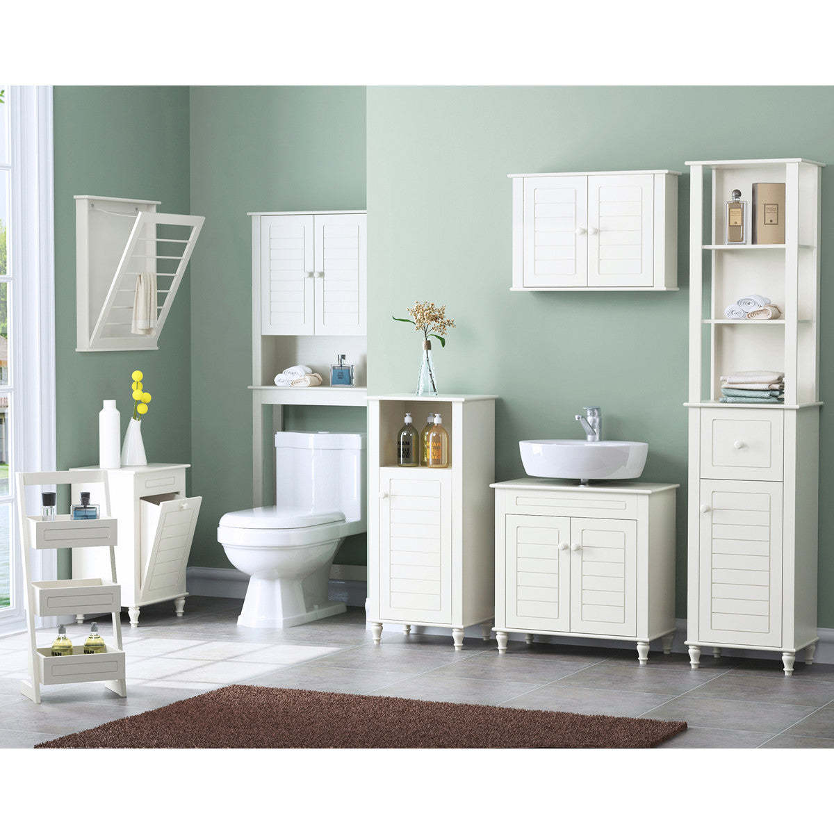 Signa II Storage Accent Cabinet - Blanc|Armoire décorative de rangement Signa II - blanche
