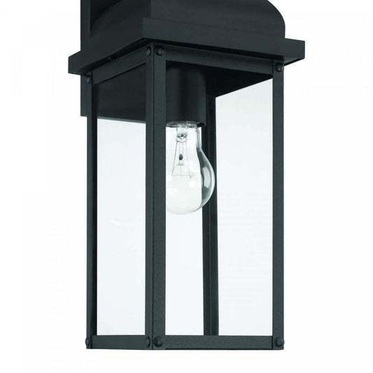 Madrid 1 Light Outdoor Wall Sconce 23.4, Black Lamp | Applique Murale D’exterieur Madrid A 1 lampe De 23,4 po, Noir