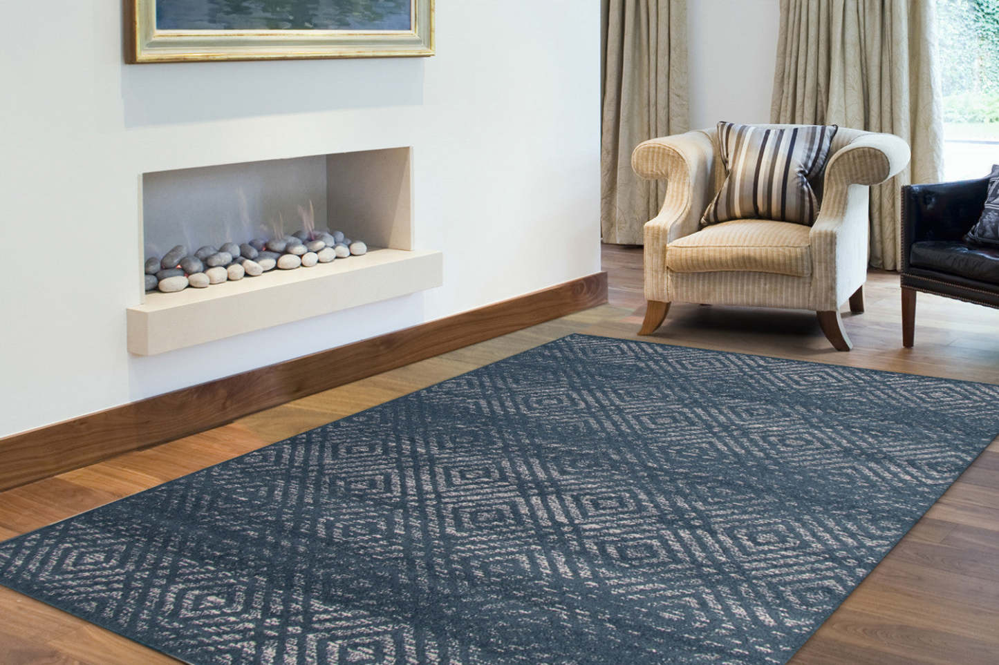 Tapis Electra Prol - 7'10 x 10'2|Carpette Electra couleur pétrole - 7 pi 10 pox 10 pi 2 po| D2BO69HH