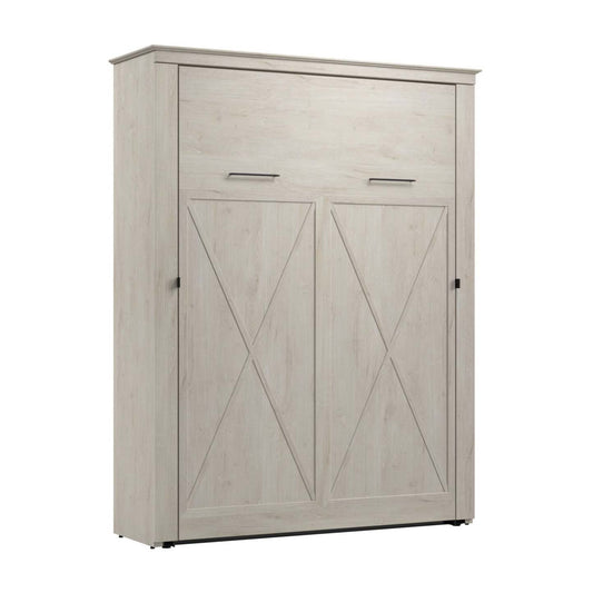 Bestar Key West 69 W Queen Murphy Bed - Linen White Oak|Grand lit escamotable Key West de Bestar de 69 po (L) - blanc chêne lin